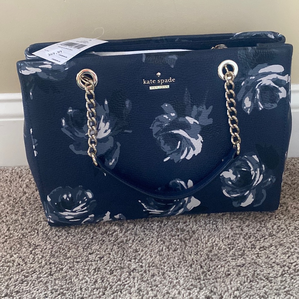 Kate Spade Navy Floral Purse